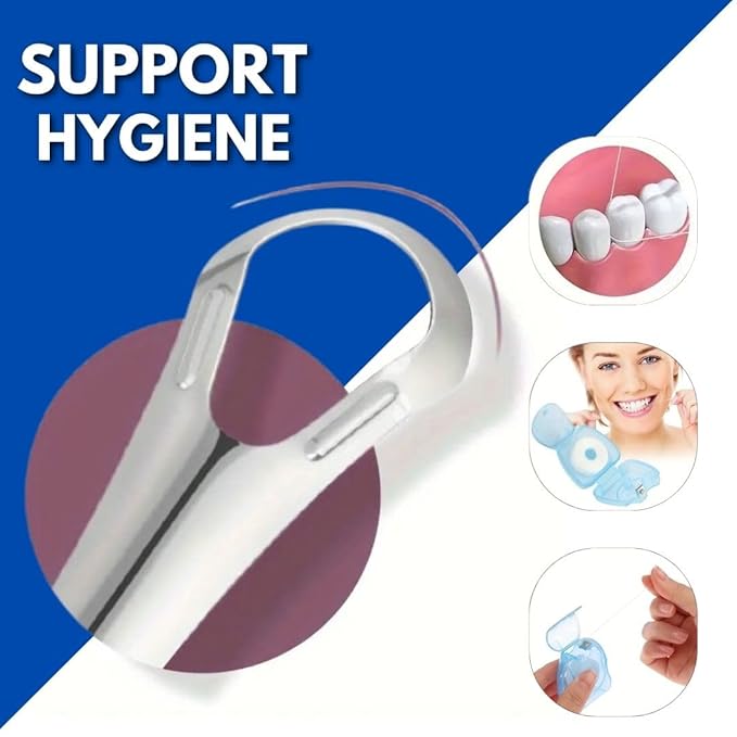 Tongue Scraper for Adults 4 Pack – Premium Stainless Steel Tongue Cleaner Kit with Travel Case & Mint Dental Floss, Reusable Heavy Duty Metal Tongue Scrubber for Fresh Breath & Daily Oral Care