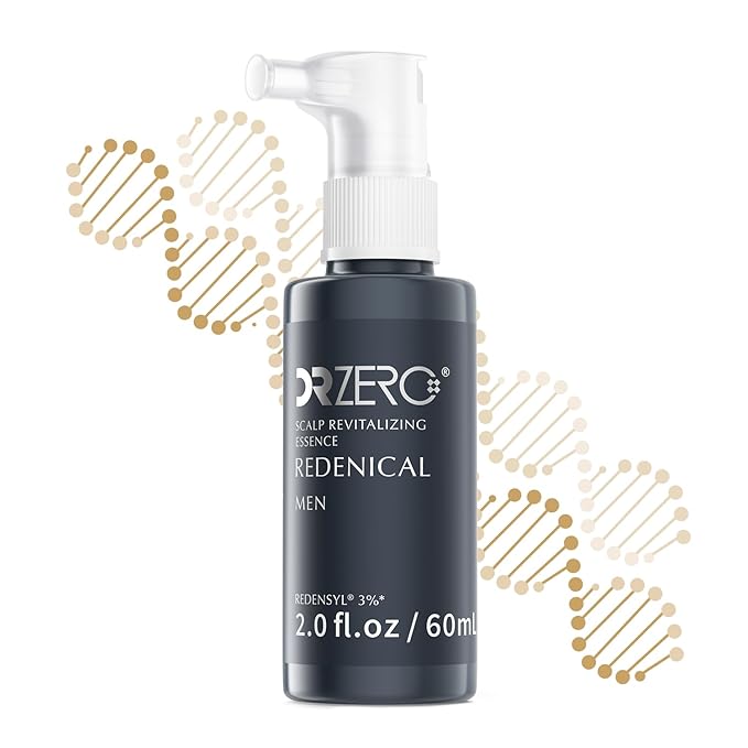 DR ZERO Men's Hair Growth Serum with 3% Redensyl - Japanese Scalp Spray for Thinning Hair, with Nanocapsule Technology, Clinically Tested for Regrowth & Thickening, Non-Greasy Formula, 60ml