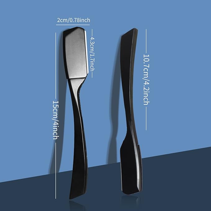 Barber Razor Professional Straight for Men: Stainless Steel Razor Close Shaving Safety Straight Edge Razor for Barbershop Salons Home Hairdressing Use (Black)