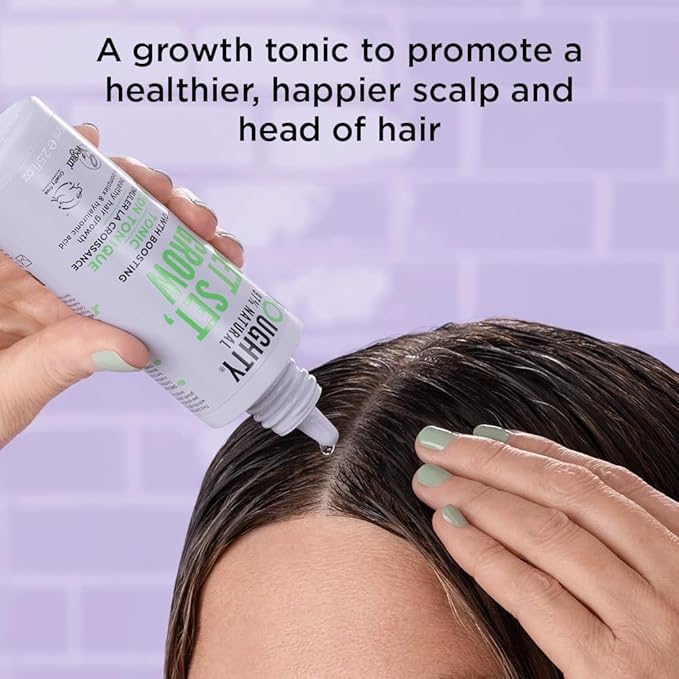 Noughty 97% Natural Get Set Grow Tonic, Leave in Treatment for Thicker and Fuller Looking Hair, with Pea Complex and Hyaluronic Acid 2.5fl.oz