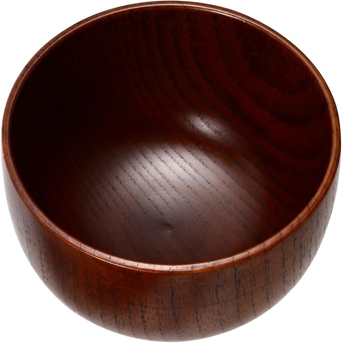 GANAZONO Wooden Shaving Soap Bowl and Mug Container for Men, Sturdy Beard Shave Soap Cup, Suitable for Daily Shaving Routine and Bathroom Use