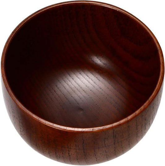 Wooden Shaving Soap Bowl Mug Cup for Men Traditional Wet Shave Beard Shave Soap Container with Smooth Finish
