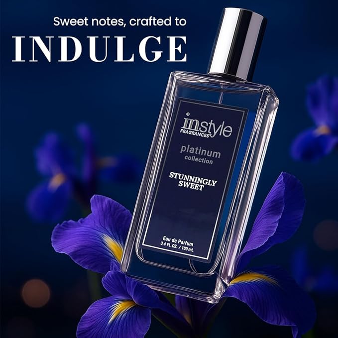 InStyle Fragrances Platinum Collection Stunningly Sweet, Inspired by L.ancôme’s La Vi.e Est. Belle, Premium Women’s Eau de Parfum, CLEAN, Vegan, Paraben-Free, Never Tested on Animals, 3.4 Fluid Ounces