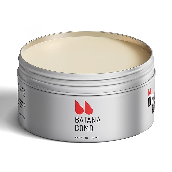 Beard Balm, Unscented Natural Beard Growth for men, Conditioner & Softener – Sensitive Skin, 100% Pure Organic Batana Oil, 4 oz