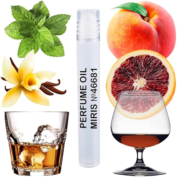 MIRIS No. 46681, Inspired by Bitter Peach, Long-Lasting Unisex Perfume Oil for Women & Men Roll-On, Rollerball 0.34 Fl Oz / 10 ml