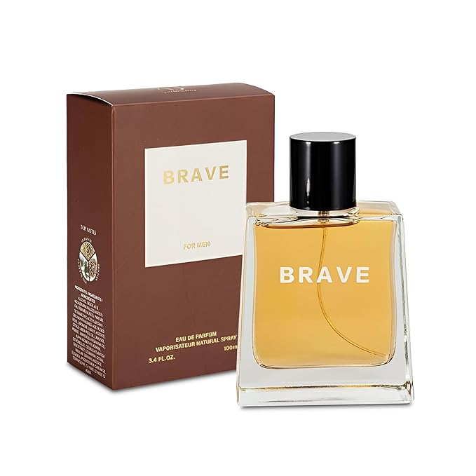 Men’s Cologne Brave Original Natural Spray Eau De Toilette,Long-Lasting Scent Perfume for Men Elegant Bottle - Great Holiday Gift, 3.4 Fl Oz/100 Ml