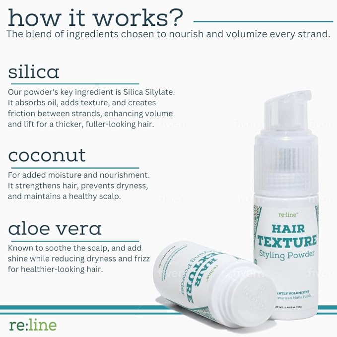 re:covery Hair Bundle – Biotin Shampoo + Conditioner + Thickening Powder – Thicker, Fuller Hair – Strengthens, Nourishes & Adds Instant Volume