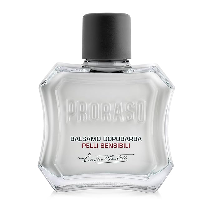 Proraso After Shave Balm - Oatmeal & Green Tea - Nourishing & Gentle Formula After Shave Cream for Sensitive Skin - Premium Italian Shaving for Men - 3.4oz