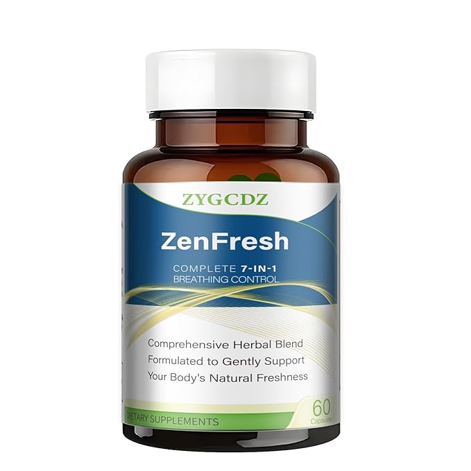 7-in-1 Bad Breath Capsules with Chlorophyllin & Probiotics, Mint Extract for Long Lasting Breath Freshness, Oral Care Supplement for Digestive Support, 14-Day Solution (01)