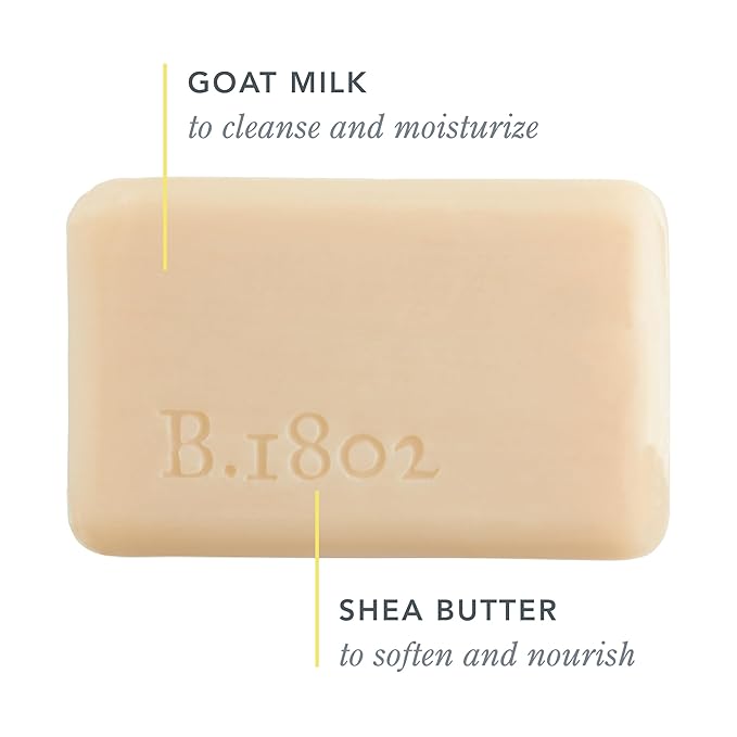 Beekman 1802 Coconut Goat Milk Bar Soap for Men – Scented – 3.5 oz – Moisturizing Body Bar – Certified Microbiome Friendly – No Irritation – Sensitive Skin Safe