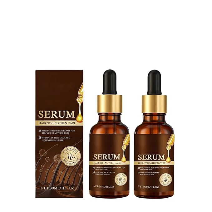 LifewithQueenP Hair Growth Oil, 30ml | Ayurvedic Hair Growth Serum, Quick-Absorbing, Strengthens Roots – Leaves Hair Black & Shiny, Reduces Split Ends & Dryness (2pc)