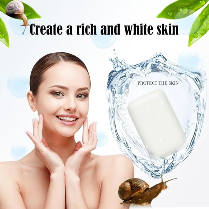 AICHUN BEAUTY Snail Beauty Soap Face Wash Bar 100g/ 3.38oz