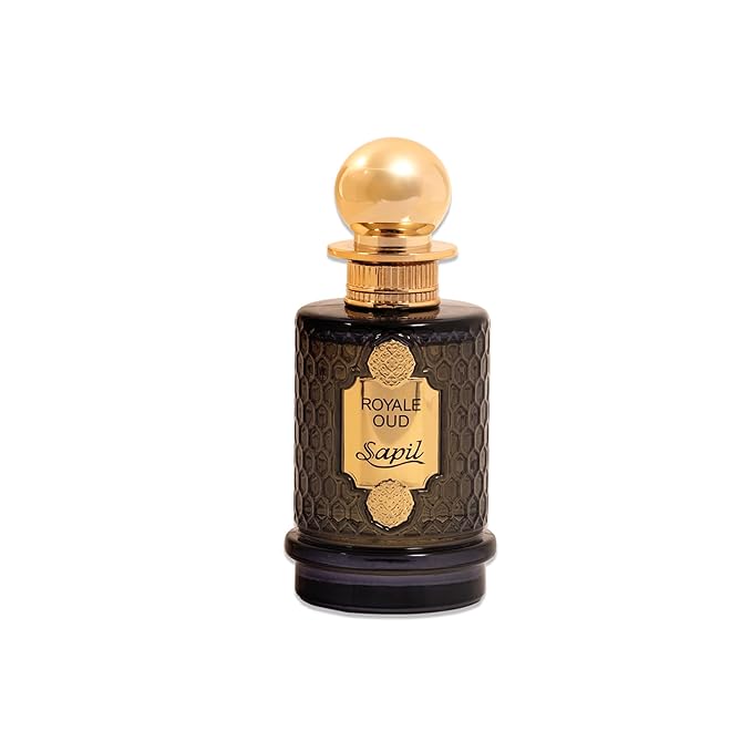 Sapil Royale Oud Eau de Parfum – Long Lasting Unisex Oud Perfume | Saffron, Oud & Patchouli Notes | Rich Royal Signature Fragrance | 3.4 oz / 100ml