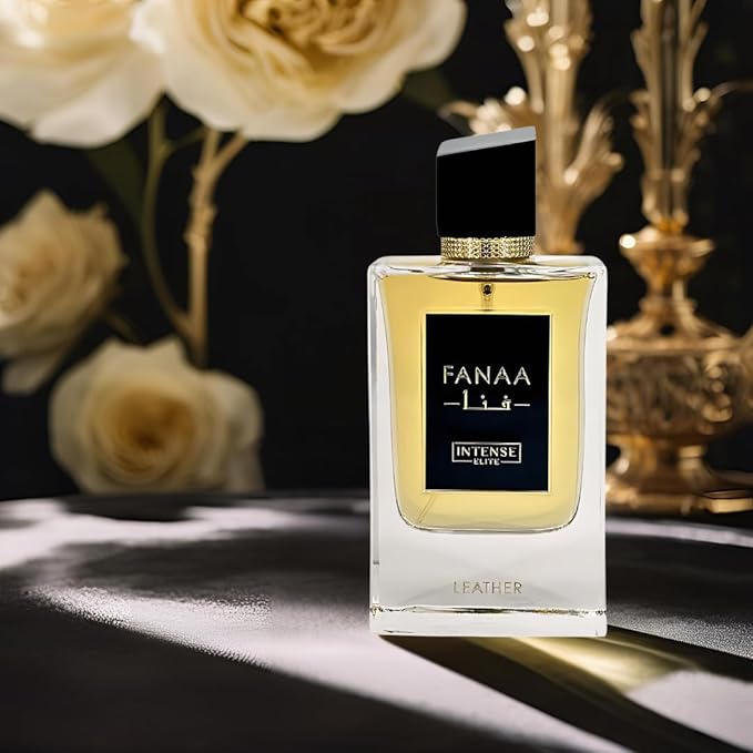 INTENSE ELITE Fanaa Leather Arabian Perfume For Men 100ML (3.4Oz) Eau De Parfum Men With Mandarin, Bergamot & Pepper Notes Long Lasting Perfume