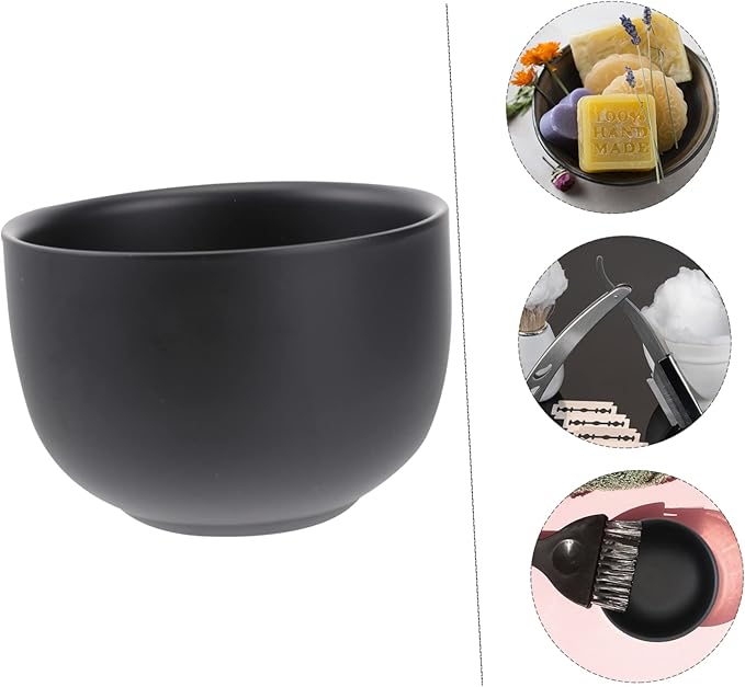FRCOLOR 2pcs Double Layer Shaving Bowl Stainless Steel Men's Shaving Soap Bowl for Sensitive