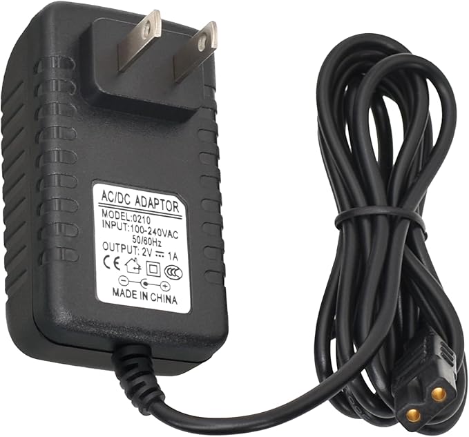 2V Charger Replacement for Wahl Shaver Shaper 8061, 8163, 8786-1001, 7367, 7029, 7060, 7035, 7339, 4000, 7063-017, ‎7065-017, WAKH4, 7064-017, 7061-917, 5-Star Series Trimmer Clipper Power Adapter