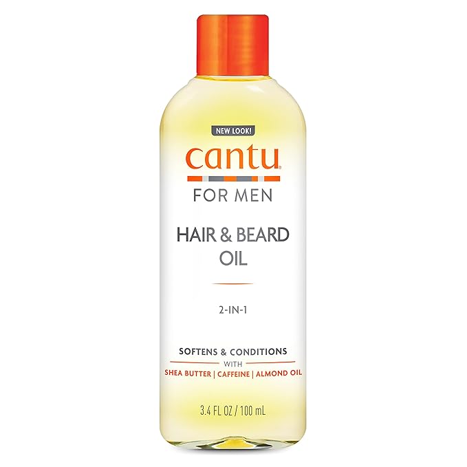 Cantu for Men Hair & Beard Oil, 3.4 fl oz