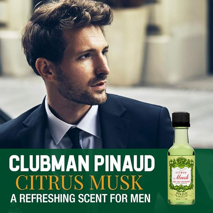 Clubman Citrus Musk After Shave Lotion, Cools, Tones and Refreshes Skin After Shaving 1.7 fl oz