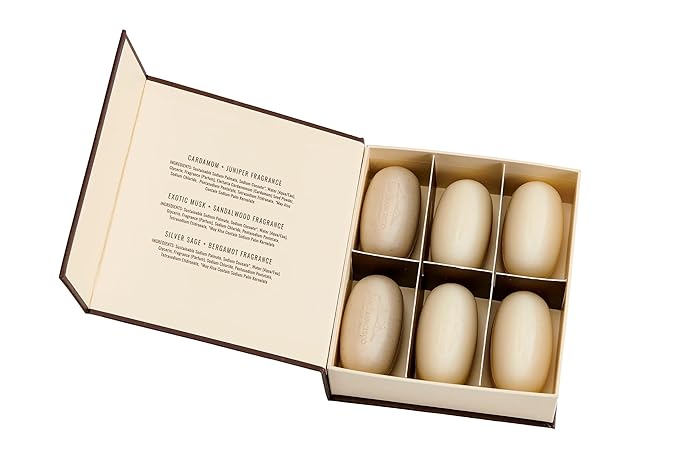 San Francisco Soap,Men Soap Gift Set | 6 Piece Man Bar Gift Set Natural Manly Fragranced 2 Ounce (Pack of 6)