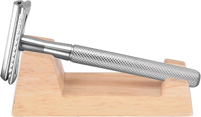Wooden Safety Razor Stand - for Henson AL13 / AL13-M / Ti22 - Stand of Minimalism to Hold Your Razor - Luxury Razor Display Stand for Storing Your Razor