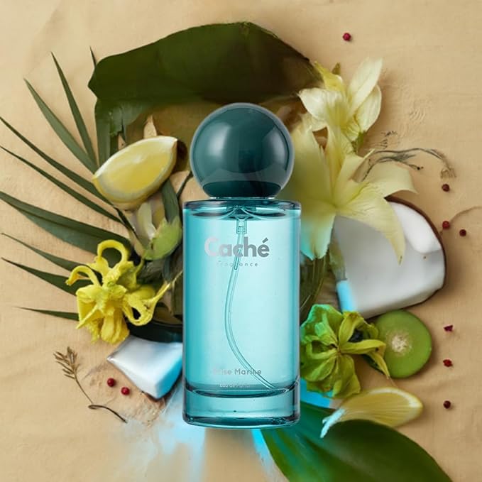 Brise Marine by Caché – Bergamot, Lemon, Pink Pepper, Coconut Milk, Ylang-Ylang, Musk, Cedarwood; Eau De Parfum (EDP) 50ml, Unisex