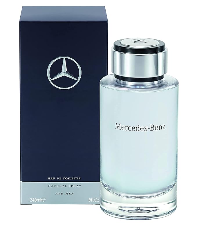 Mercedes Benz for Men - Long Lasting Cologne for Men - Bergamot, Lemon and Cedar Notes - Everyday Wear Eau de Toilette in Iconic Bottle - 8.1 oz EDT
