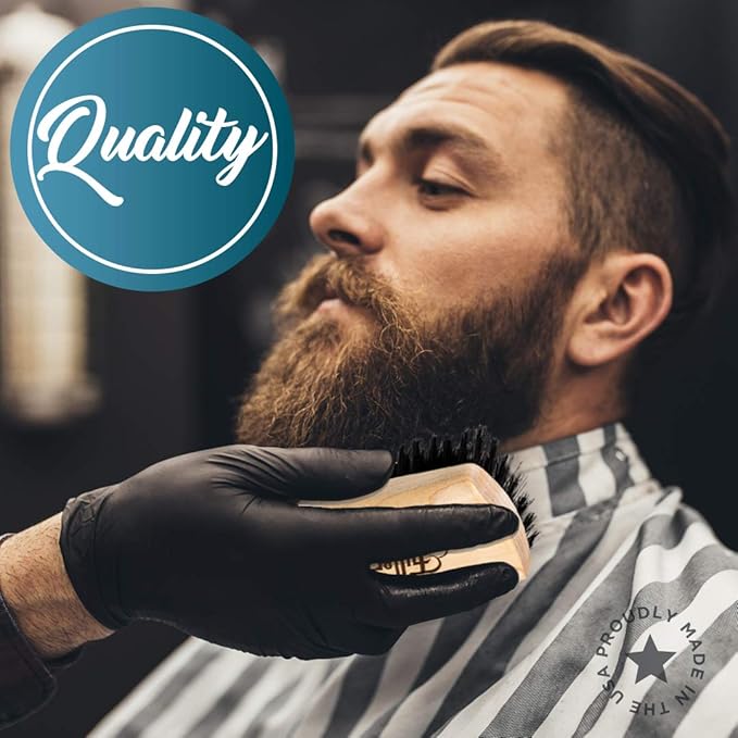 Fuller Brush Beard & Mustache Brush – Natural Boar Bristles for Gentle Grooming & Styling – Maple Wood Handle – Comfortable Grip – Ideal for All Beard Types & Lengths