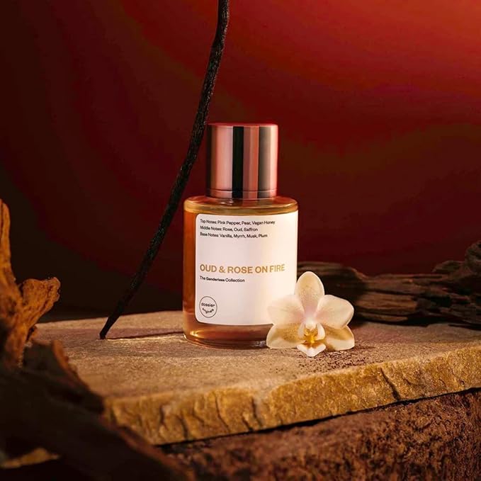 Dossier Original Eau de Parfum - Oud & Rose on Fire - Unisex - 50 ML Long-lasting Perfume Crafted in France