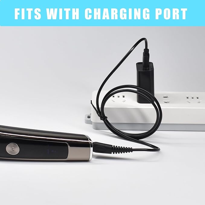 Pinkind Charger Cord Compatible with Brightup/Ufree/VIKICON Beard Trimmer All-in-one Multifunctional Grooming kit Hair Clippers USB Charging Cable