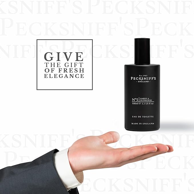 Pecksniff's Mens Eau de Toilette Amber Oud Wood, 100 ml / 3.3 fl oz