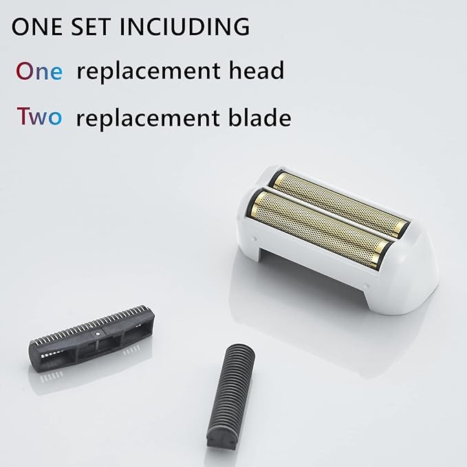 3 Pack Pro Shaver Replacement Foil and Cutters Compatible with andis No.17150/17155/17200 Shaver ProFoil Lithium Replacement Golden