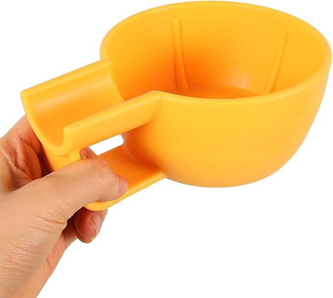 Homoyoyo Plastic Shaving Soap Bowl for Men Thickened Wide-mouth Shave Foam Container Decorative Yellow Shaving Cup and Barber Use