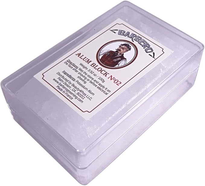 Barbero Alum Block in Plastic Case 3.52 oz / 100 g