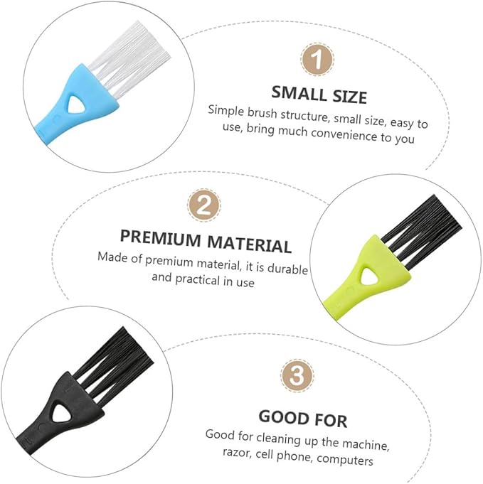 36pcs Razor Cleaning Brush Electric Shaver Brush Soft Bristles for Beauty Salon Personal Use