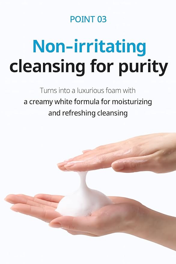 A.T.O.M.Y Evening Care Foam Cleanser, Moisturizing Face Wash with Natural Extracts, 5.1 Fl Oz