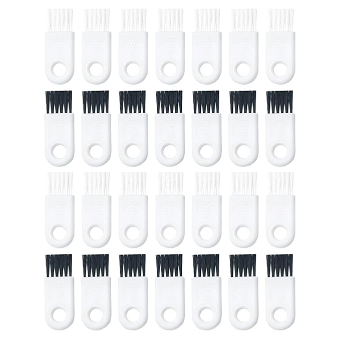 30pcs Electric Shaver Cleaning Brush Razor Cleaner Tool White and Black Bristles for Men’s Shaving Razor Maintenance and Hygiene