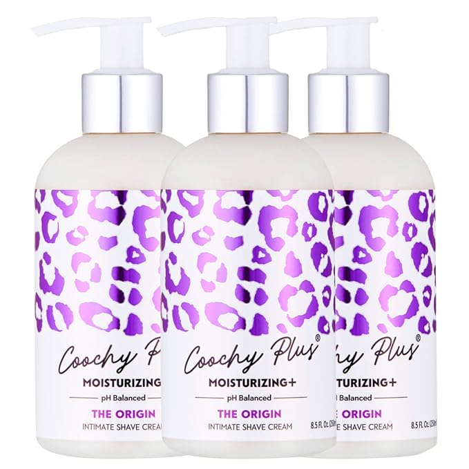 IntiMD Coochy Plus Intimate Shaving Cream Moisturizing Plus The Origin For Pubic, Bikini Line, Armpit - Rash-Free With Patent-Pending Formula - Prevents Razor Burns & Bumps, In-Grown Hair (Pack of 3)