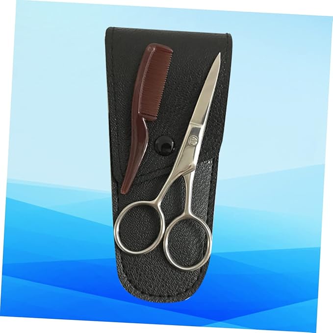 Professional Eyebrow Scissor Mustache Scissors Beard Trimming Scissors Beard Shears Mustache Trimming Cutter