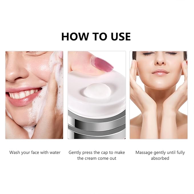 Collagen Moisturizing Cream with Hyaluronic Acid, Deep Hydrating Anti-Aging Face Cream for Firming Skin, Day & Night Facial Moisturizer for Women & Men, 1.7 fl oz (50ml)
