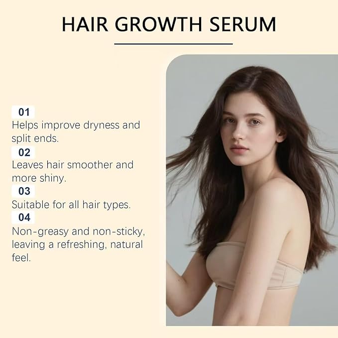 Hair Growth Serum Spray with 5% Minoxidil, Hair Regrowth Treatment for Thicker, Fuller Hair, Prevent Hair Loss & Promote Hair Growth for Men & Women 60ml