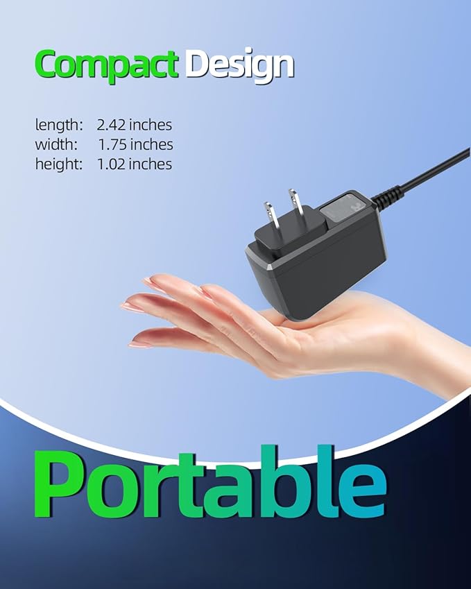 8V Power Cord Fit for Philips Norelco HQ840 Multigroom Series 3000 MG3750 MG3760, Fit for Phillips Shaver Charger Supply Adapter 5Ft