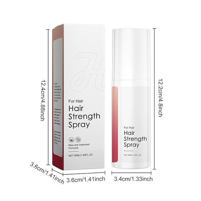50ml Hair Strength Spray - Promotes Healthy Hair Growth, Repairs Follicles, Deeply Nourishes Scalp & Hair, Reduces Breakage, With Glycerin & Tocopherol