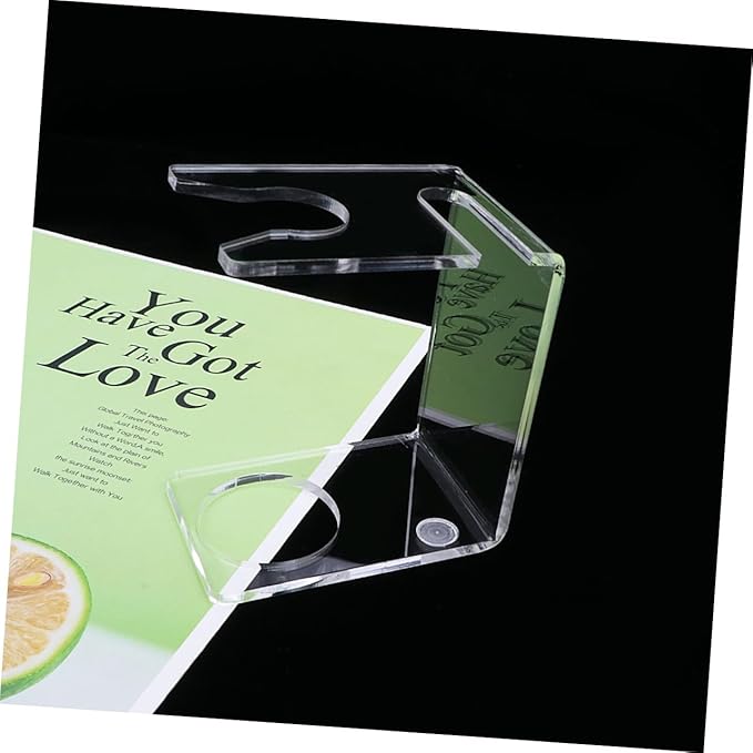 Healifty 3pcs Men's Shave Brush Stand Transparent Holder for and Brushes for Home and Salon Use
