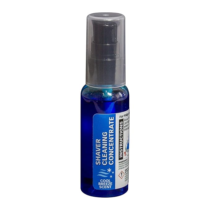 Clark Shaving Co. 2oz Shaver Cleaning Concentrate Compatible with Philips Norelco Quick Clean and Smart Clean Pod. Makes Up to 50 Refills.