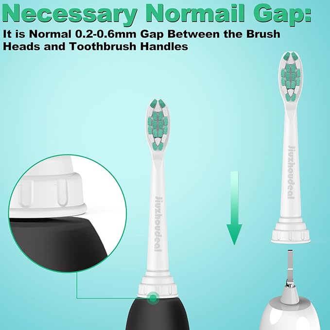 Replacement Toothbrush Heads Compatible with Philips Sonicare: Electric Brush Heads for Sonicare C2 Plaque Control Protective Clean 4100 5100 6100 Toothbrush, 10-Pack