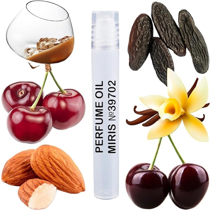 MIRIS No. 39702, Inspired by Lost Cherry, Long-Lasting Unisex Perfume Oil for Women & Men Roll-On, Rollerball 0.34 Fl Oz / 10 ml