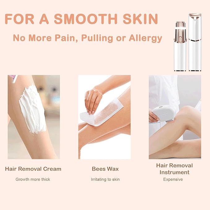 Women Shaver Face Hair Trimming - Lady Trimmer for Body Lips Chin