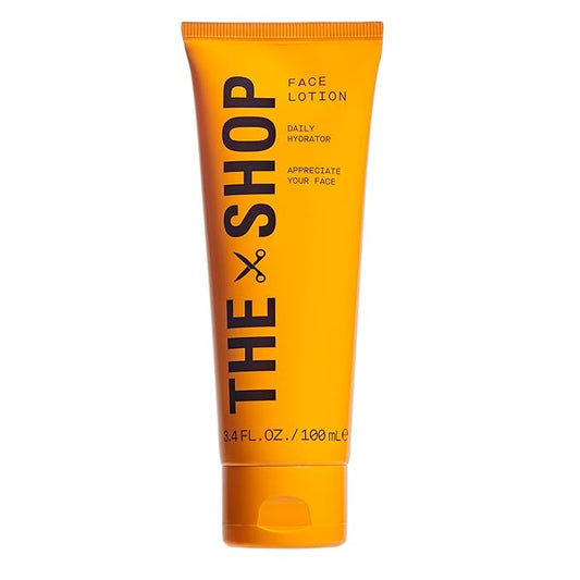 The Shop by LeBron James Men's Hydrating Face Lotion, Lightweight Daily Moisturizer for All Skin Types, Soothes Post-Shave Irritation, Protects Barrier, Non-Greasy Formula, Eucalyptus Scent, 3.4 Fl Oz