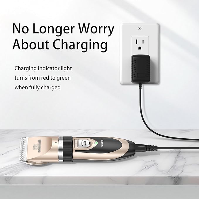 Charger for oneisall Low Noise Dog Clippers, Replacement Charger Cord Compatible with SUPRENT Hair Clippers, Pet Hair Clipper Shaver Charging Cable