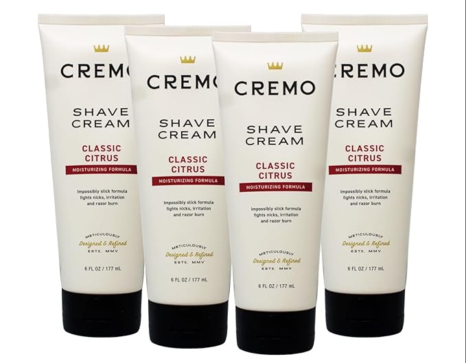 Cremo Original Shave Cream, Astonishingly Superior Shaving Cream for Men, 6 Fluid Ounce (4 Pack)